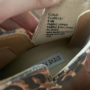 new steve madden claud leopard cheetah high top sneakers size 6.5 thumbnail 4
