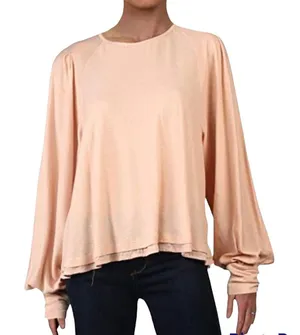 Free People Billie Sheer Cropped Knit Top Small Boho thumbnail 1