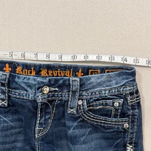 Rock Revival Blue Straight Leg Jeans thumbnail 5