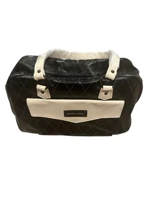 Mary Kay Business Black Cream Zippered Makeup Skincare Tools Travel Tote thumbnail 5