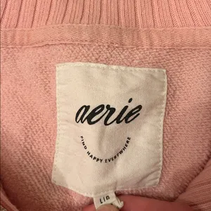 Aerie Blush Pink Quarter Zip Sweater thumbnail 3