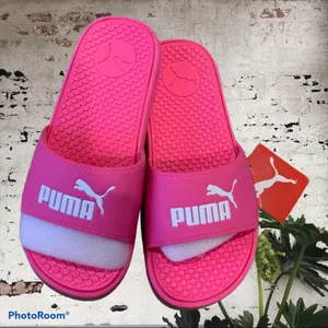 Puma Pink Slides Shower Shoes Sandals Beach Pool Womens 8 thumbnail 9