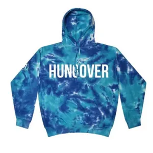 Barstool Sports Blue Tie-Dye Hungover Hoodie thumbnail 1