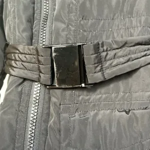 Black Belted Puffer Coat Down Insulated Quilted Jacket Jones New York J23700X-ME thumbnail 2