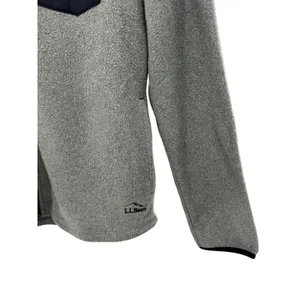 LL Bean Women's Gray Fleece Full Zip Jacket Pocket Size‎ Small Regular thumbnail 2