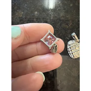 Costume Jewelry Lot Of 4 Necklaces Charms Pendants Angel Heart‎ Victorian Sliver thumbnail 5