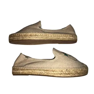 Soludos Spirit Animal Cat Smoking Espadrille Size 8.5 Beige Whimsy Boho Summer thumbnail 3