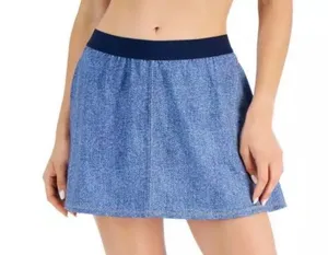 ID Ideology Women's A Line Athletic Tennis Skort Size Medium Riviera Denim Blue thumbnail 1