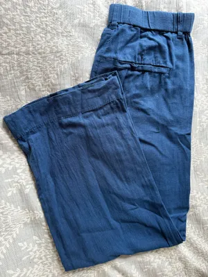Abercrombie Linen-Blend Tailored Wide Leg Pant thumbnail 1