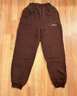 Bershka brown self made strong woman jogger sweatpants thumbnail 1