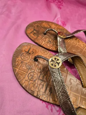 Tory Burch thong sandals metallic bronze size 9 thumbnail 5
