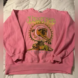 Daydreamer The Doors Crewneck Pink Cozy Sweatshirt - Size L thumbnail 4