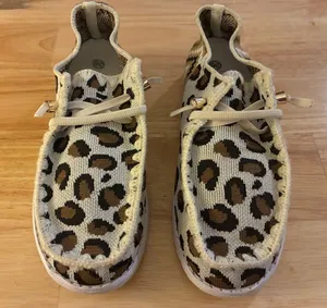 Leopard Print Slip-On Women’s Shoes in Beige Size 5.5 thumbnail 1