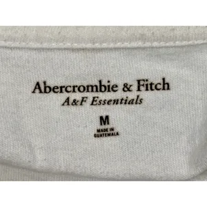 Abercrombie & Fitch AF Essentials White Short Sleeve Crewneck T-Shirt Womens M thumbnail 3