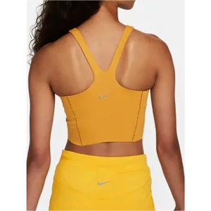 NIKE Mustard Tank Light Seamless Crop Athletic Top Womens Large NWOT thumbnail 6