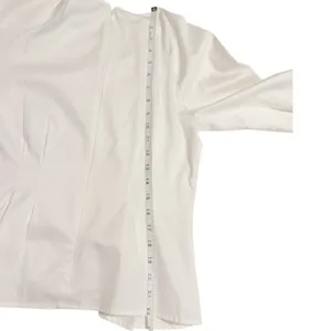 Antonio Melani Ivory Connie Blouse Woven Pleated Puff Sleeve Top 9190M312 Size 2 thumbnail 7