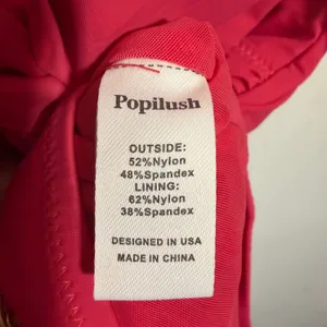 NWT Popilush Pink Twist Front Tummy Control One Piece Swimsuit Shapewear Large thumbnail 7