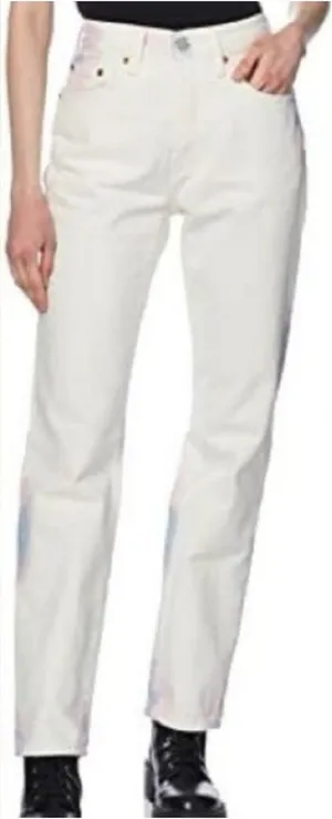 NWT Levi's 501 original high rise straight leg button fly tie dye jeans sz 27 thumbnail 1
