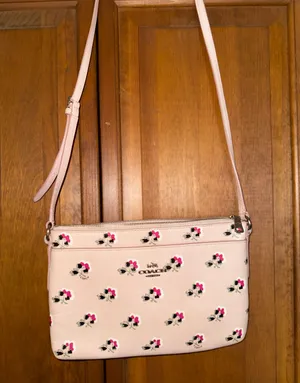 Pink Poppy Coach Crossbody thumbnail 1