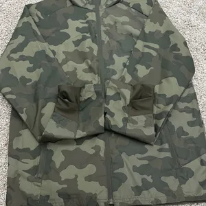 All in Motion Hooded Camo Windbreaker Jacket - Olive Green thumbnail 10