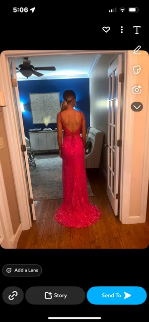 Prom dress Pink Size 0 thumbnail 3