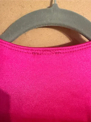 Hot Pink Satin Romper Barbie Halloween Costume Party Deep V thumbnail 3