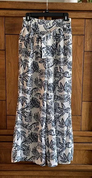 Vestique Vestibule Blue And White Flowy Pants thumbnail 3