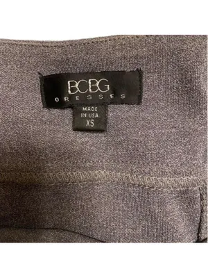 BCBG Gray Sleeveless Dress BCBG grey spaghetti strap dress adjustable straps S thumbnail 3