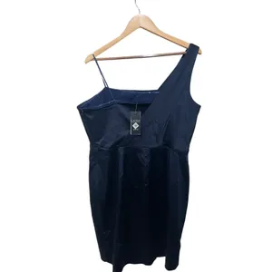 Lauren Ralph Lauren Navy Blue One Shoulder Fitted Cocktail Dress Size 16‎ thumbnail 6