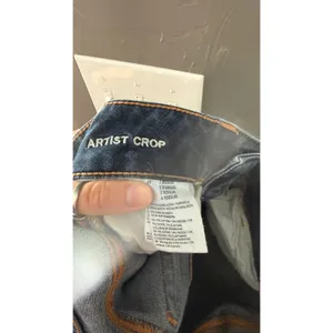 American Eagle Vintage Y2k Artist‎ Crop Capri Jeans Womens 2 Mid Rise Denim thumbnail 7