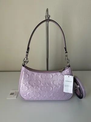 Coach Teri Shoulder Bag In Signature Leather With Heart Charm thumbnail 3