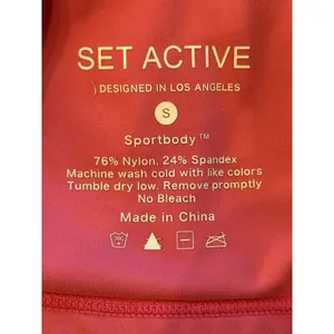 SET‎ ACTIVE Sportbody Pink Racerback Sports Bra Small Gym Yoga Athletic Run Gym thumbnail 6