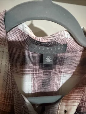 Plaid Sleeveless Shirt Dress in Pink with Belt thumbnail 3