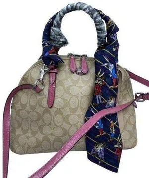 coach customized tan and multicolor cross body bag thumbnail 1