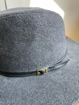 Wide Brim Felt Fedora Hat thumbnail 2
