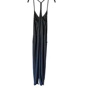 Beyond Yoga Womens Black Racerback Mesh Trim Drawstring‎ Jumpsuit Medium thumbnail 2