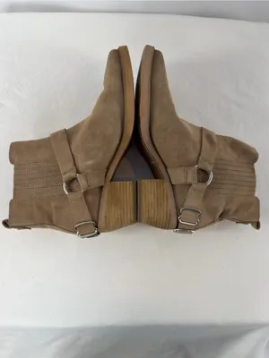 Sam Edelman‎ Bellamie Suede Square Toe Bootie in Taupe Size 8 thumbnail 5