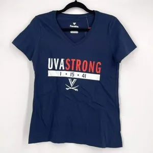 NWT Fanatics Womens Short Sleeve UV‎ Strong Custom Print T-Shirt Navy Blue Small thumbnail 1