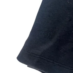 Lululemon Classic-Fit Cotton Blend T-Shirt Black Size 0 Waist Length thumbnail 5
