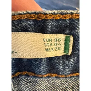 Zara Woman‎ Shorts Women 4 Blue Premium Selvedge Denim Distressed Jean Shorts thumbnail 8