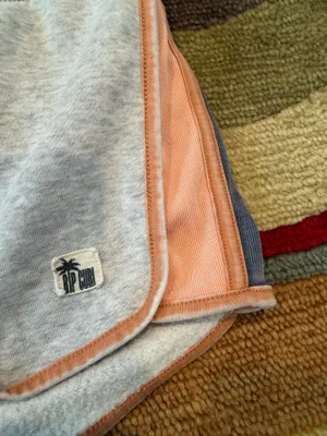 Rip Curl Grey Stripe Comfy Fleece Lounge Shorts Drawstring Women’s Size Small thumbnail 3