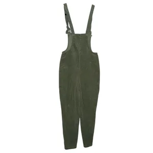 Lucy & Yak Corduroy Overalls Women US 2 Green Excellent Organic Cotton Dungarees thumbnail 7