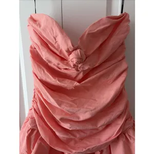 Forever 21 x Betsey Johnson Pink Strapless Ruched Bubble Mini Dress Size Med New thumbnail 2