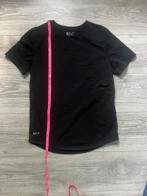 BYLT Basics Lux Black Crew Neck Fitted Athletic Active Tee Shirt Size XXL Gym thumbnail 5