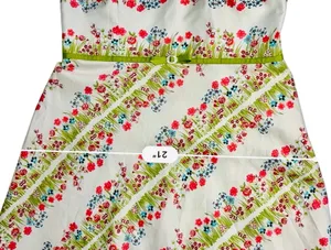 Liz Claiborne Spring Parade Strapless A-line Dress 10 White Floral Cottage NWT thumbnail 7