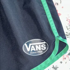 Vans Navy with Green Piping Athletic Shorts Size M thumbnail 3