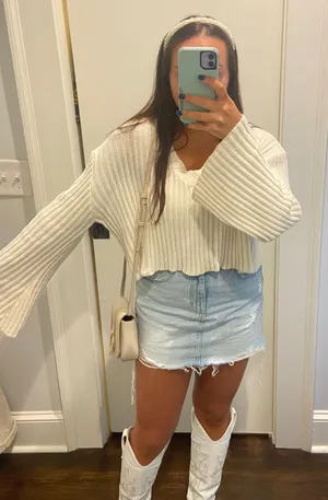 Boutique Cropped Sweater thumbnail 1