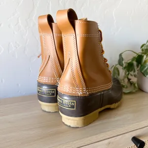 L.L. Bean | 8" Waterproof Leather Duck Boots Brown Size 6 thumbnail 7