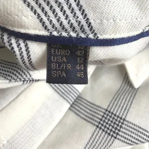 Barbour Summer Tartan Kelso Shirt Womens 12 Cloud/Blue Plaid Cotton British Prep thumbnail 12