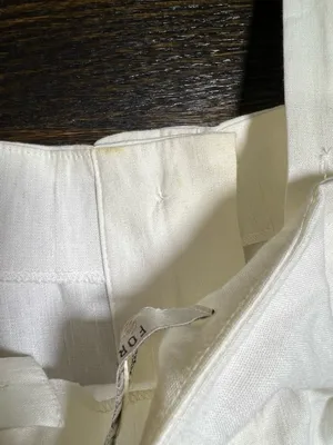 Forever 21 White Linen Blend Button Front Belted Midi Dress Small thumbnail 12